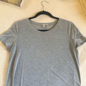 Long tee. Sparkle silver